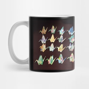 origami cranes floral Mug